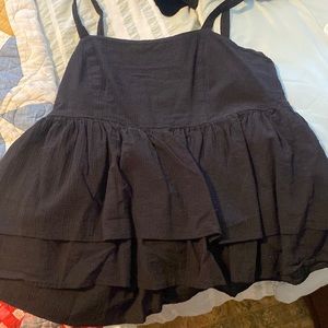 Black Linen Top